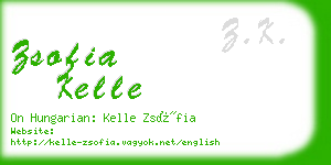 zsofia kelle business card